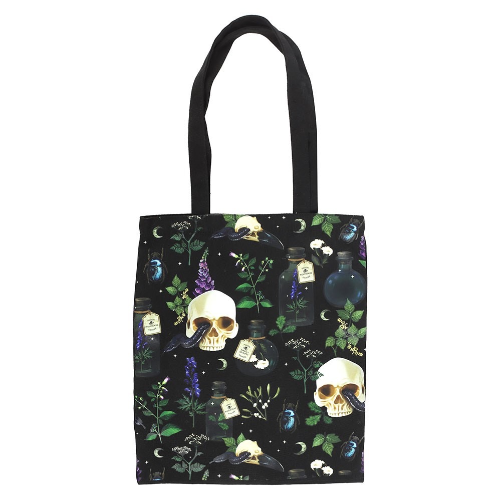 Something Different - Venom & Vines Print Polycotton Tote bag - Multicolours